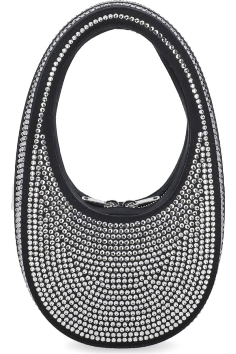 Coperni Totes for Women Coperni Crystal-embellished Mini Swipe Hobo Bag