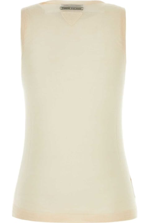 Prada Clothing for Women Prada Skin Pink Cashmere Blend Vest