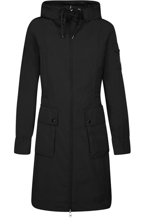 【送料&関税込】Moncler Laerte Black Long Parka Trench Moncler Laerte Black Long Parka Trench | italist