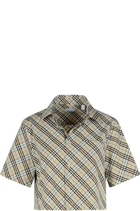 أدوات منزلية Burberry Cream Cotton Shirt
