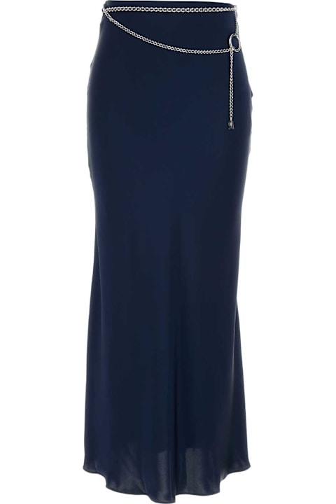 Paco Rabanne لـ Women Paco Rabanne Blue Satin Skirt