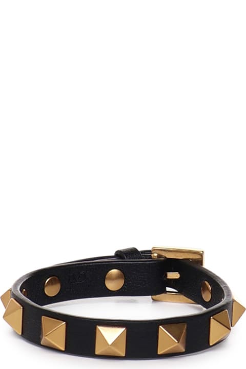 Fashion for Men Valentino Garavani Stud Bracelet In Calfskin