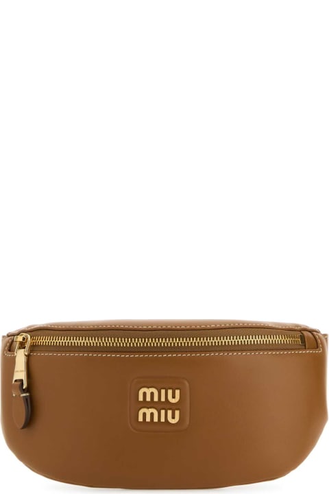 Bags for Women Miu Miu Caramel Leather Belt Bag