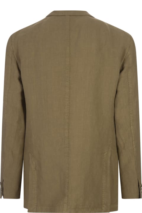 Fashion for Men Boglioli Khaki Linen Regular Fit Blazer