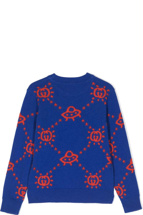Gucci Sweaters & Sweatshirts for Boys Gucci Gucci Kids Sweaters Blue