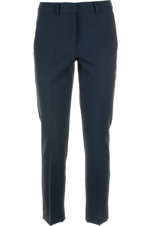 Marella Pants & Shorts for Women Marella Regular Fit Blue Trousers