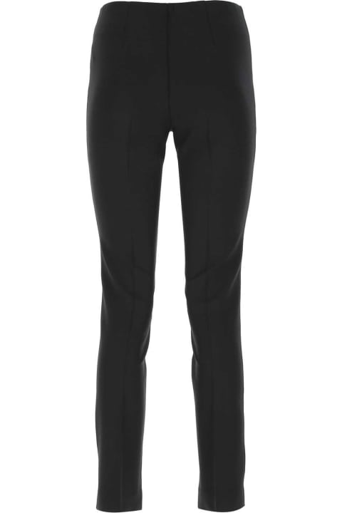 Parosh Pants & Shorts for Women Parosh Black Stretch Wool Liliuxy Cigarette Pant