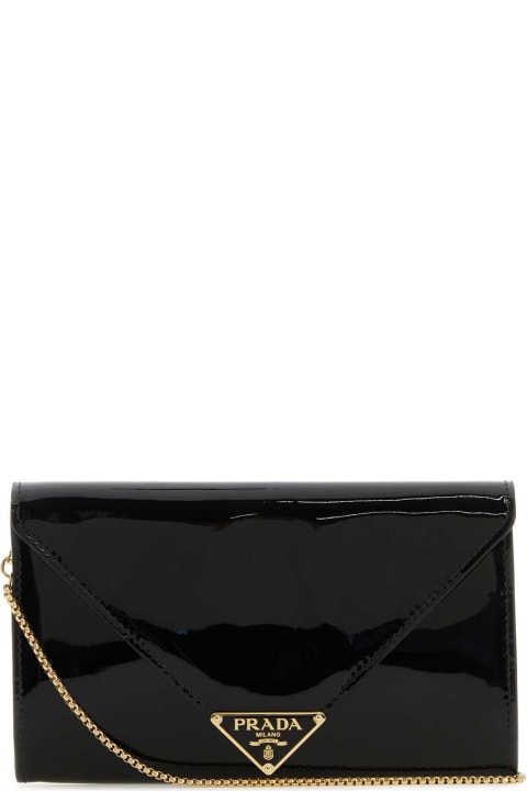 Bags Sale for Women Prada Black Leather Clutch