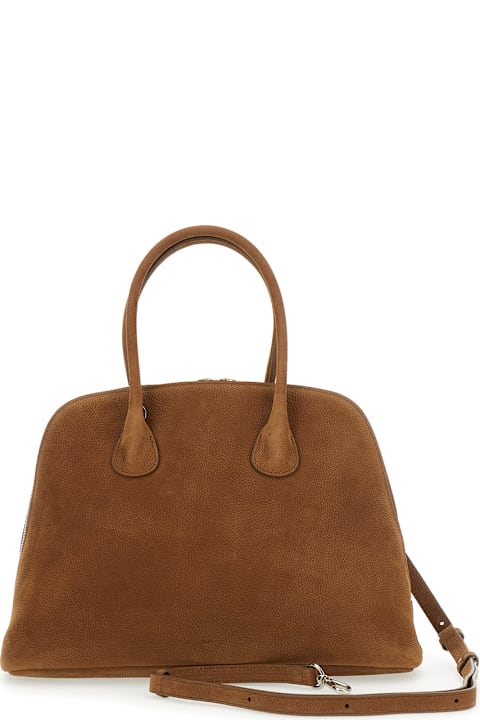 OSOI for Women OSOI 'zip Brocle' Brown Handbag With Belt With Metal Buckle And Top Shoulder Strap In Leather Woman