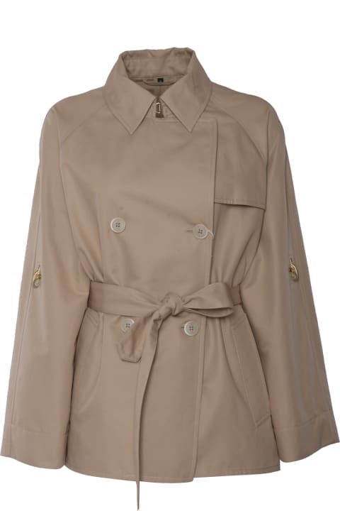 Fay Coats & Jackets for Women Fay Short Brown Trench Coat
