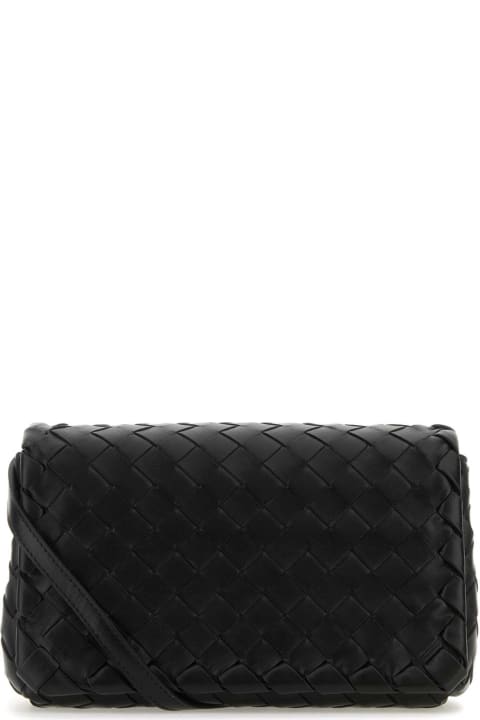 Sale for Women Bottega Veneta Black Leather The Ancestor Mini Crossbody Bag