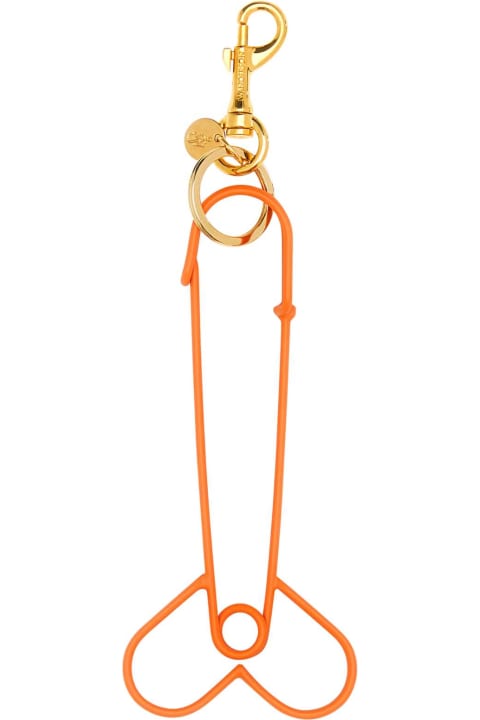 J.W. Anderson Keyrings for Women J.W. Anderson Orange Metal Key Ring