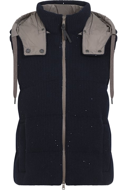 Brunello Cucinelli for Kids Brunello Cucinelli Cotton Gilet