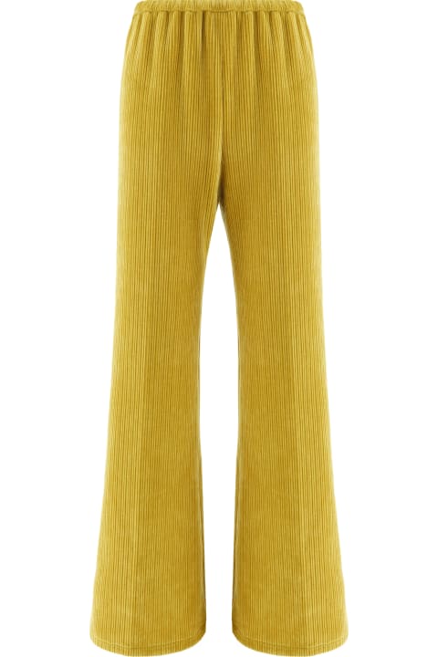 أدوات منزلية Forte_Forte Flared Velvet Knitted Trousers