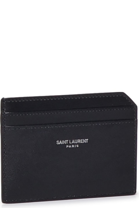 Saint Laurent Luggage for Men Saint Laurent Calfskin Card Holder