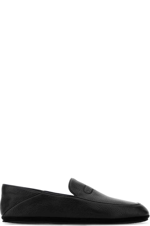 John Lobb Black Leather Kingston Ii Loafers