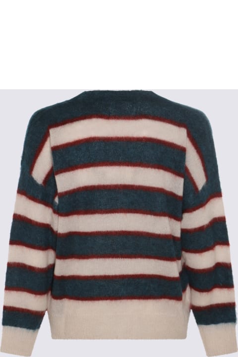 Sweater Season for Men Isabel Marant Green And White Knitwear