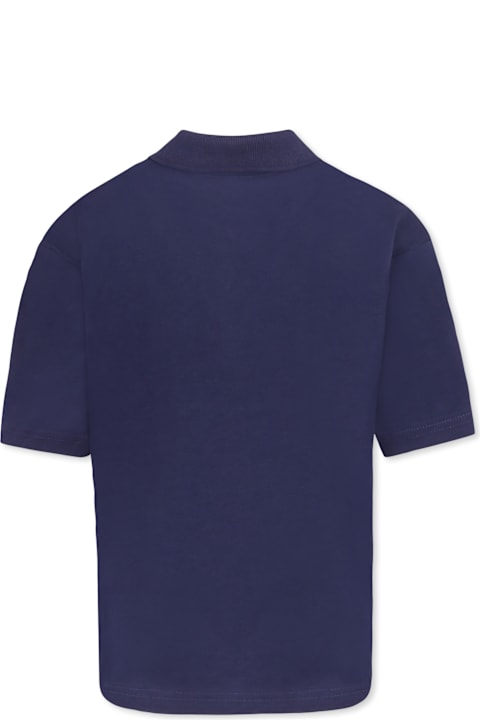 Timberland for Kids Timberland Blue Polo Shirt For Boy With Tree