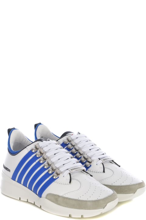 Dsquared2 Sneakers for Men Dsquared2 Legendary Striped Almond Toe Sneakers