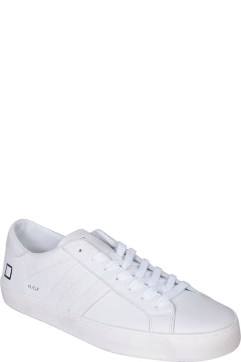 Sneakers for Men D.A.T.E. Hill Low Calf Leather White Sneakers