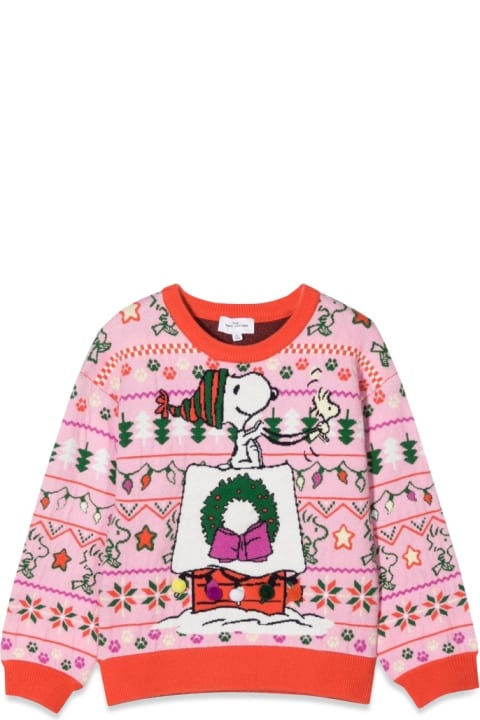 Topwear for Baby Girls Little Marc Jacobs Christmas Peanuts Christmas Crewneck Sweater