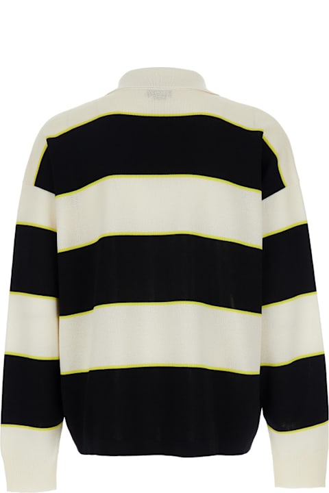Alexander McQueen Sweaters for Men Alexander McQueen Knitted Strips Polo