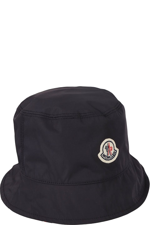 Moncler Hats for Men Moncler Logo Patch Bucket Hat