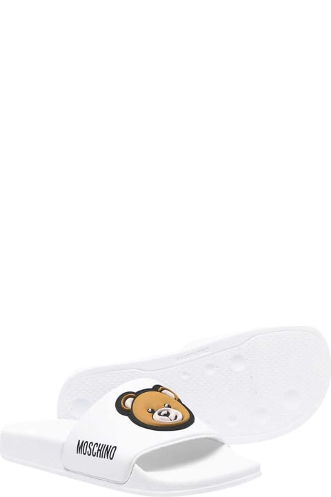 Sale for Kids Moschino White Slippers