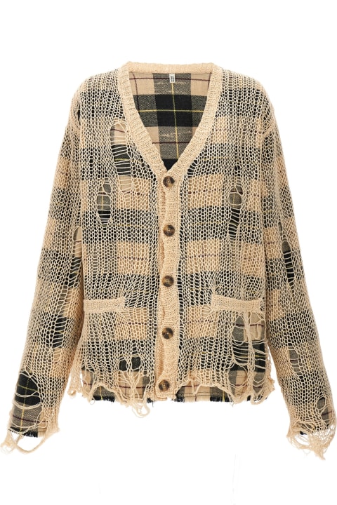 R13 for Women R13 'overlay Distressed' Cardigan