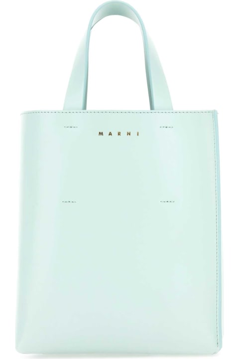 Marni Bags for Women Marni Light Blue Leather Mini Museo Handbag