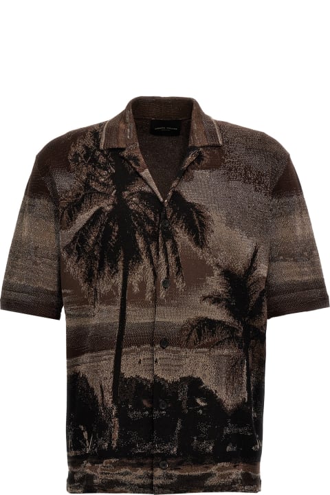 Roberto Collina Clothing for Men Roberto Collina Jacquard Bowling Shirt