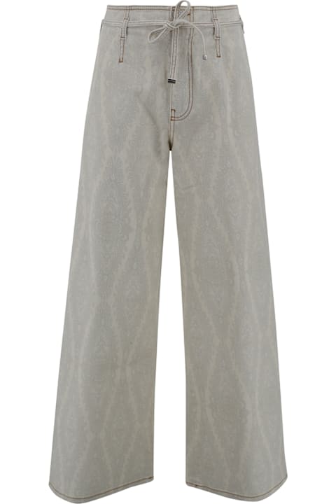 Etro Pants & Shorts for Women Etro Culottes Jeans With Paisley Medallion Belt