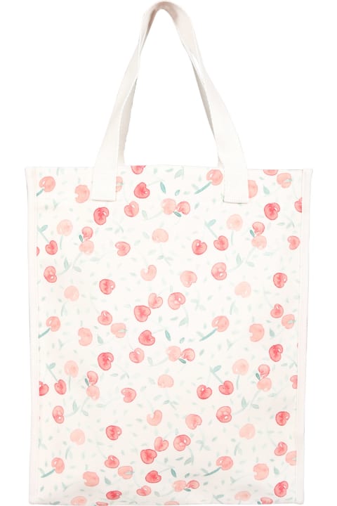 ガールズ Bonpointのアクセサリー＆ギフト Bonpoint Ivory Bag For Girl With Iconic Cherries