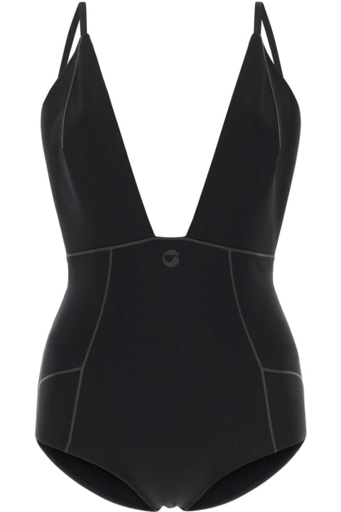 ウィメンズ Coperniのフリース＆ラウンジウェア Coperni Black Stretch Nylon Bodysuit