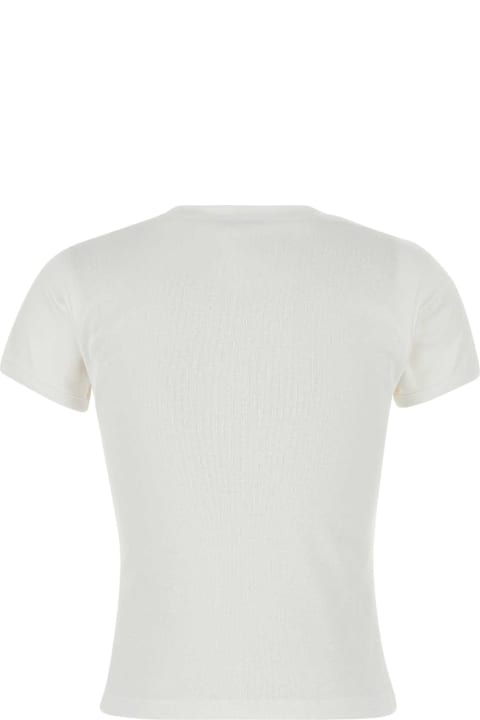 Coperni ملابس علوية لـ السيدات Coperni White Cotton T-shirt