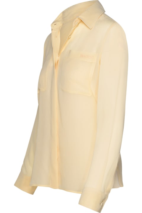 Clothing Sale for Women Max Mara 'vongola' Ivory Silk Blouse