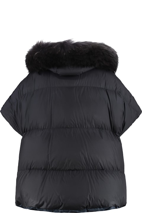 Homeware Moorer Elgine Fur Trimmed Hood Down Jacket