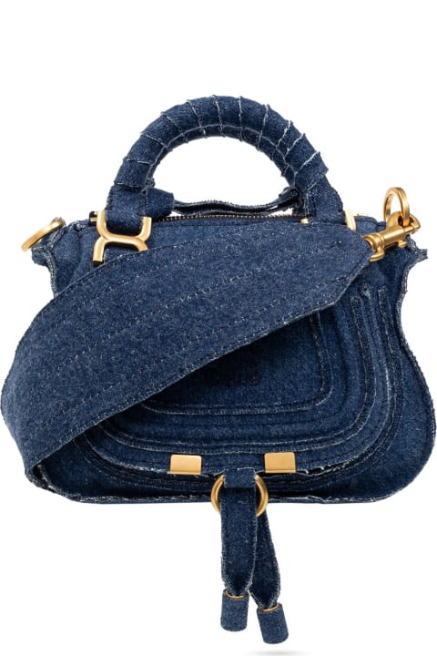 Chloé Shoulder Bags for Women Chloé 'marcie Mini' Denim Shoulder Bag