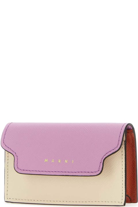 Wallets for Women Marni Multicolor Leather Business Card Holder