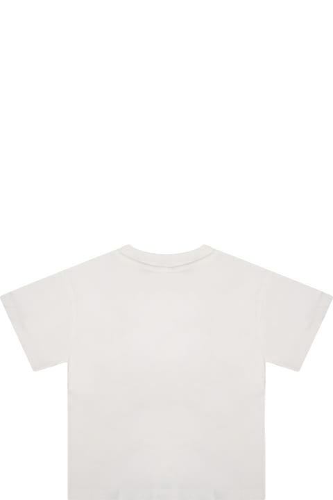 Stella McCartney Kids T-Shirts & Polo Shirts for Girls Stella McCartney Kids White T-shirt For Baby Boy With Fruit Print