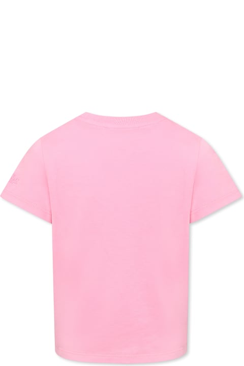 MC2 Saint Barth T-Shirts & Polo Shirts for Girls MC2 Saint Barth Pink T-shirt For Girl With Snoopy