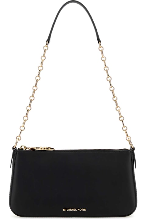 Homeware Michael Kors Black Leather Empire Shoulder Bag