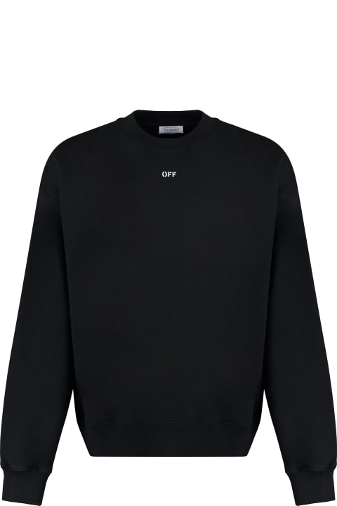 Homeware Off-White Cotton Crew-neck Sweatshirt