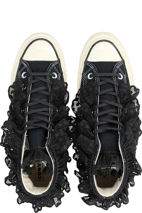 Converse for Men Converse Converse Chuck Black 70 3-d Flourish Woman's High Tops