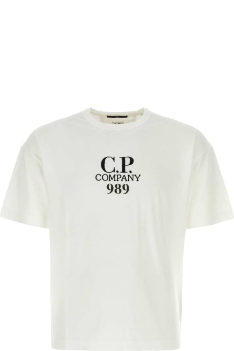 C.P. Company Topwear for Men C.P. Company Ivory Cotton T-shirt