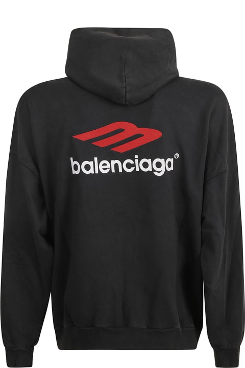 Fleeces & Tracksuits for Men Balenciaga 3b Icon Embroidered Hoodie