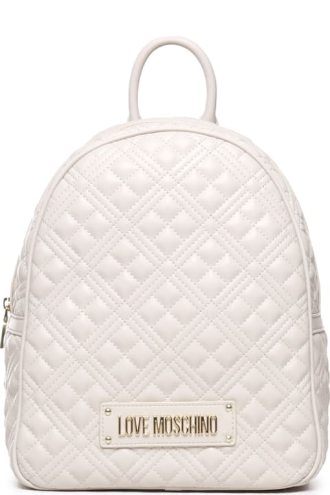 Backpacks for Women Love Moschino Quilted Backpack With Logo