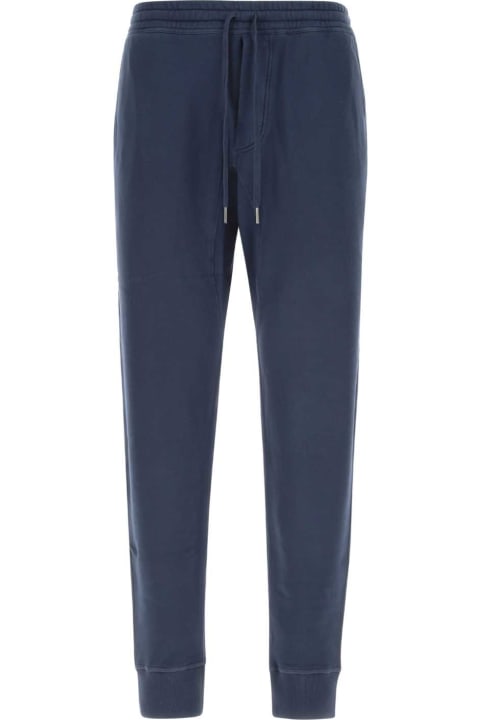 Tom Ford Clothing for Men Tom Ford Blue Cotton Joggers