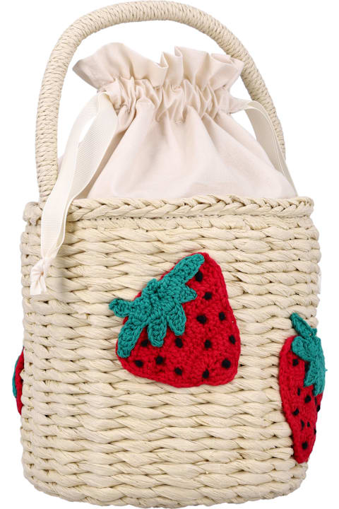 Homeware Stella McCartney Kids Kid - Strawberry Straw Bucket Bag