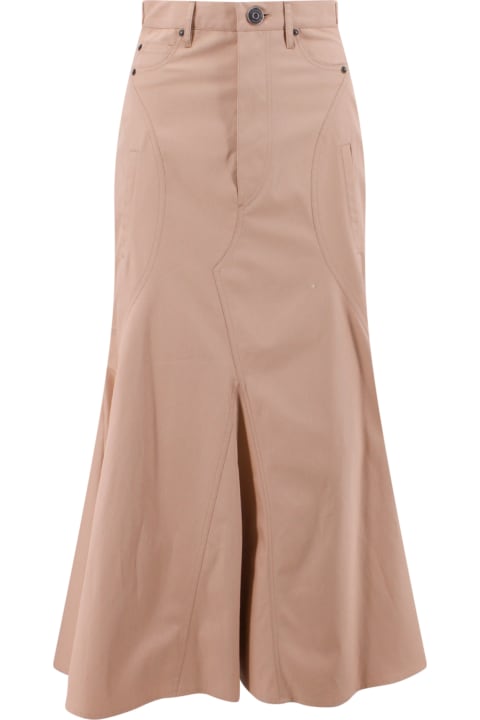 Fashion for Women Burberry Cotton Gabardine Long Skirt